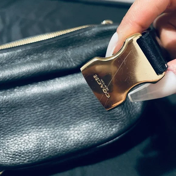 Coach Black Leather Belt Bag - Picture 4 of 11